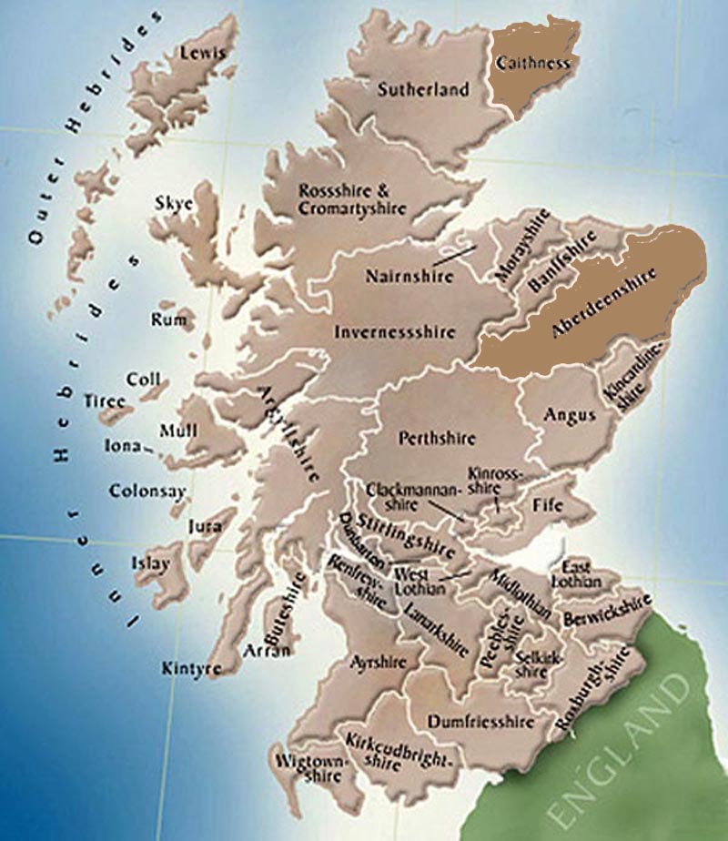 map of scottish counties